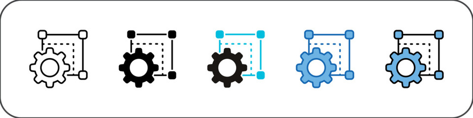 Scalability Icon Pack Multistyle Illustration