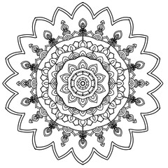 ornamental round lace pattern