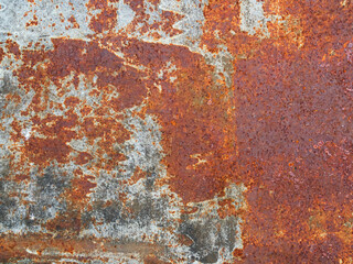 Rust iron rusty steel background old sheet brown orange color effect weathered wall floor rough pattern seamless dirty grounge metallic damaged rusted textured backdrop industrial material scratch.