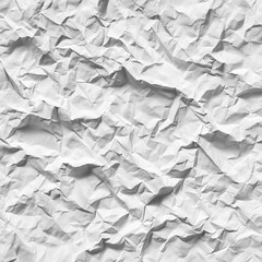 Obraz premium A close up shot of crumpled white paper showing the texture and shadows of the paper's folds and creases