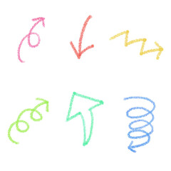 いろいろなカラフル矢印