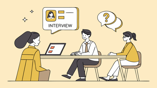 Diverse Group Engaged in Online Job Interview.