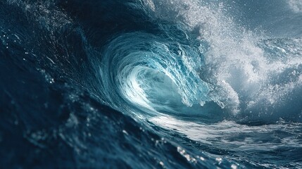 Obraz premium Powerful ocean wave