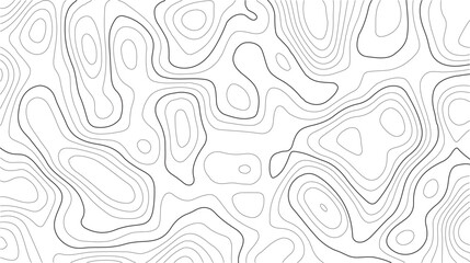 Topography abstract elevation map featuring seamless white contour lines and explorer grid overlays in vintage outdoor vector format