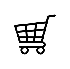 shopping cart icon vector