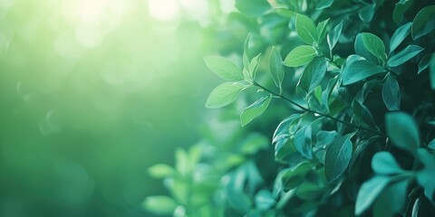 Forest green to light mint natural gradient theme