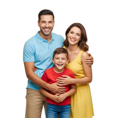 portrait of happy family