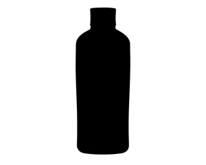 Monochromatic Image of Bottle with Sleek Design and Smooth Silhouette