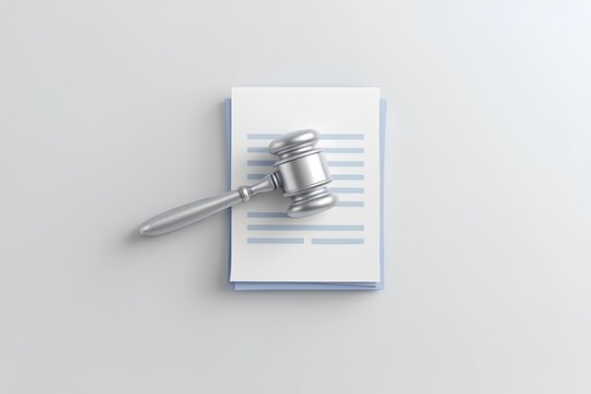 Final Decision Judge's Gavel on an Official Legal Document