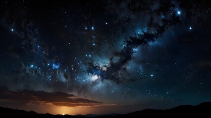 Naklejka premium starry night sky