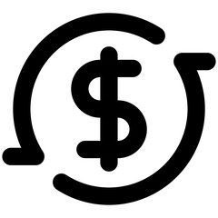 return money icon for business, website, application, printing, document, poster design, etc