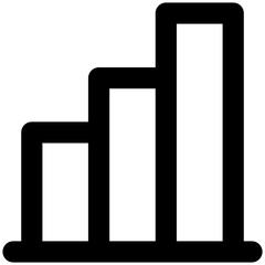 graph icon for business, website, application, printing, document, poster design, etc