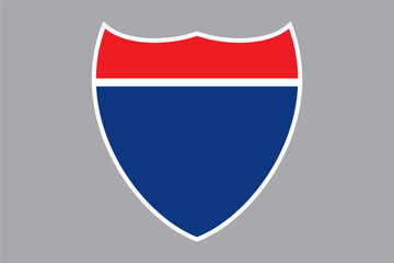 American interstate sign set isolated on grey background vector design