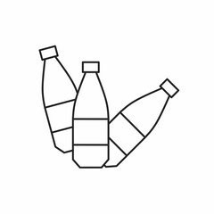 Botle vector icon with outline. Bottle symbol. Vector icon.