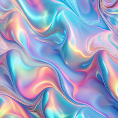 Abstract wavy colorful light pattern with flowing silk texture design