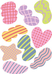 abstract cute shape pattern