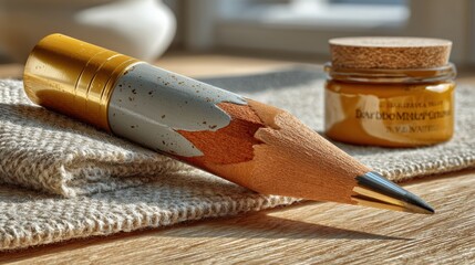 Pencil on table banner