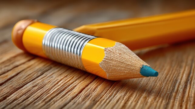 Pencil on table banner