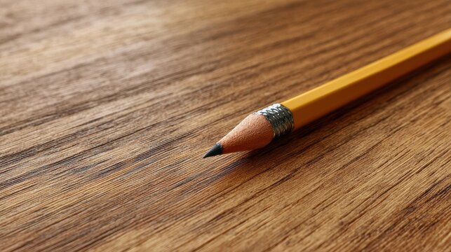 Pencil on table banner - Powered by Adobe