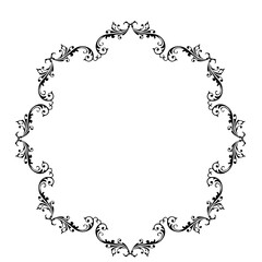 Vintage Ornamental Vector Frame – Elegant Black Vector Border, SVG