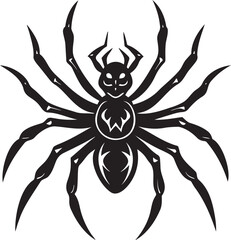  Halloween Spider Silhouette Vector