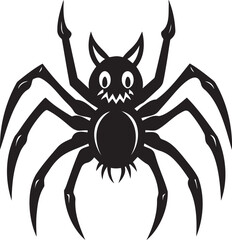  Halloween Spider Silhouette Vector