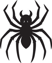  Halloween Spider Silhouette Vector