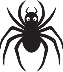  Halloween Spider Silhouette Vector