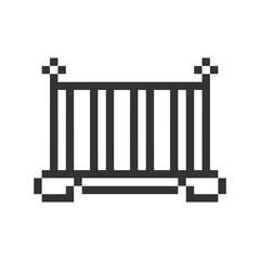 baby bed furniture pixel art