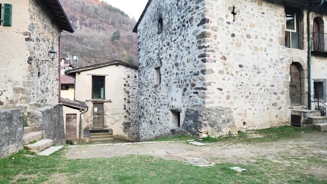 Cornello dei tasso historic village in Brembana valley, Bergamo, Lombardy, Italy
