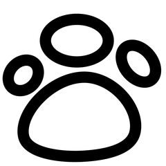 paw outline