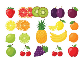 Colorful fruit variety: A vibrant collection of fresh and colorful fruits. Each fruit showcases its unique natural beauty, inviting viewers to a visual feast.