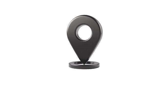 3D Map Pointer Icon Location Marker for Website App Design