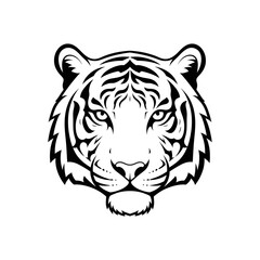 Fototapeta premium tiger head vector
