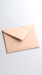 Light peach envelope on white background
