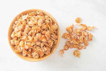 dried shrimps or dried salted prawn