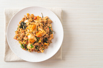 Stir Fried Minced Pork with Salted Egg