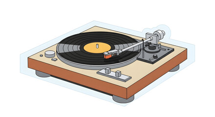 Vintage Vinyl Music Machine