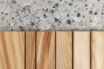 Wooden boards banner