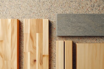 Wooden boards banner