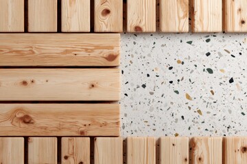 Wooden boards banner