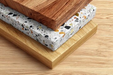 Wooden boards banner