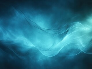 Abstract Blue Wave Background, Smooth Flowing Lines Design, Digital Art Style Backdrop for Tech, Wellness, and Modern Projects