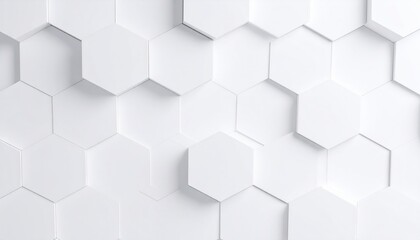 Fototapeta premium Contemporary hexagonal wall design modern interior 3d texture minimalist environment aesthetic perspective