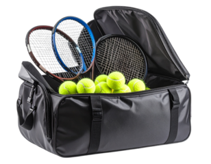 Professional Tennis Bag PNG, Athletic Equipment Bag Transparent Background