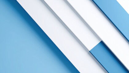 Obraz premium Dynamic blue geometric shapes modern design abstract background minimalist environment eye-level view artistic concept for digital media