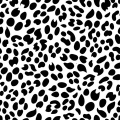 Trendy seamless pattern leopard icon