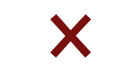 Red X Mark High-Resolution Image for Commercial Use