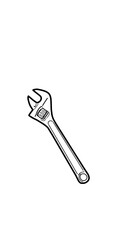adjustable wrench illustration