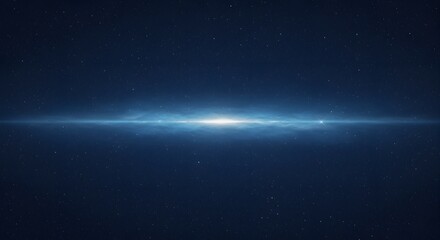 Beautiful Starry Night Sky with Nebula and Mist